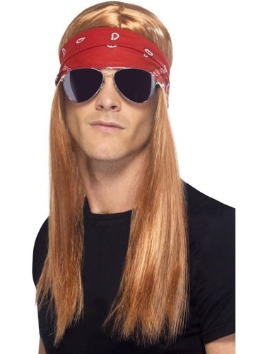 Axl rose wig - rose, kit
