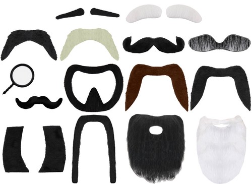 Facial hair fancy dress beard - facial,